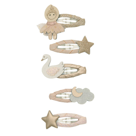 Mimi & Lula - Ballerina mini clic clac hair clips - set of 5 | Scout & Co