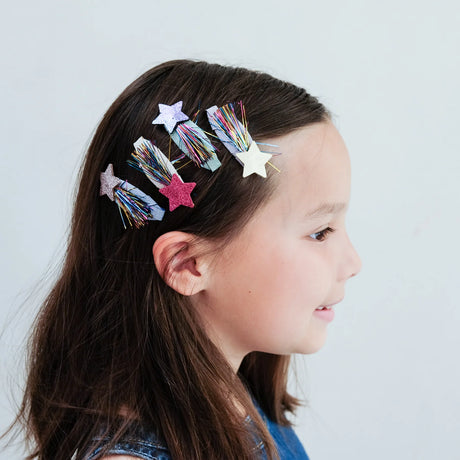 Mimi & Lula - Tinsel Star clic clac hair clips - set of 4