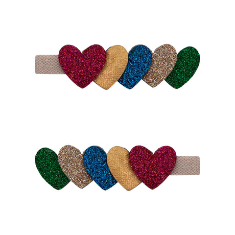 Mimi & Lula - Jazzy Layered Heart hair clips - set of 2 | Scout & Co