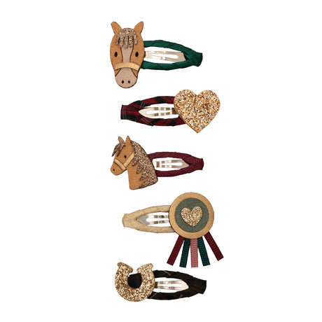 Mimi & Lula - Pony Pals mini clic clac hair clips - set of 5 | Scout & Co