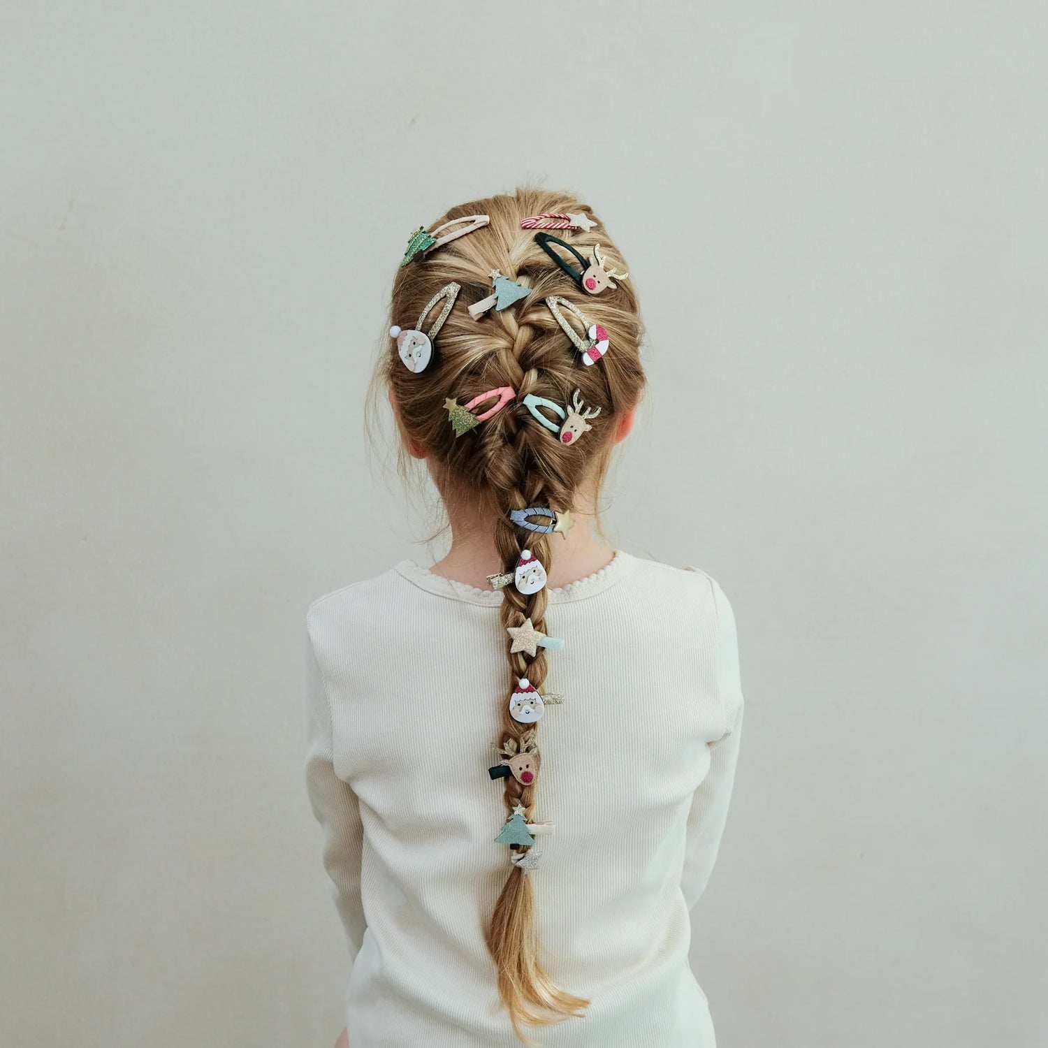 Mimi & Lula - Santa & Rudolph mini clic clac hair clips - set of 5 | Scout & Co