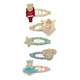 Mimi & Lula - Nutcracker mini clic clac hair clips - set of 5 | Scout & Co