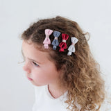Mimi & Lula - Christmas velvet bow hair clips - set of 4 | Scout & Co