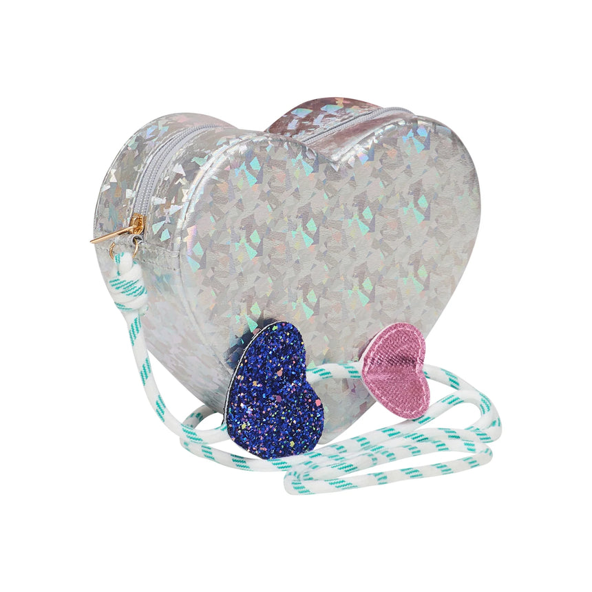 Mimi & Lula - Holographic Heart bag