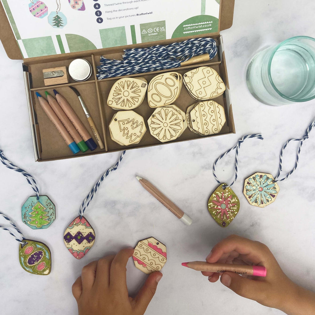 Cotton Twist - Mindful Advent: Paint Your Own Christmas Decorations Kit | Scout & Co