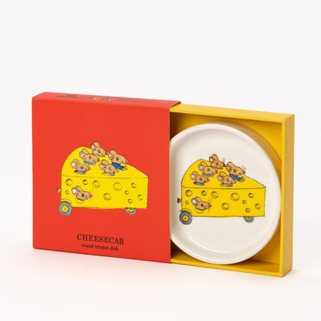 Magpie x Richard Scarry Cheese Car Round Trinket Dish | Scout & Co