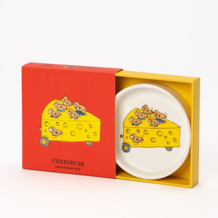 Magpie x Richard Scarry Cheese Car Round Trinket Dish | Scout & Co