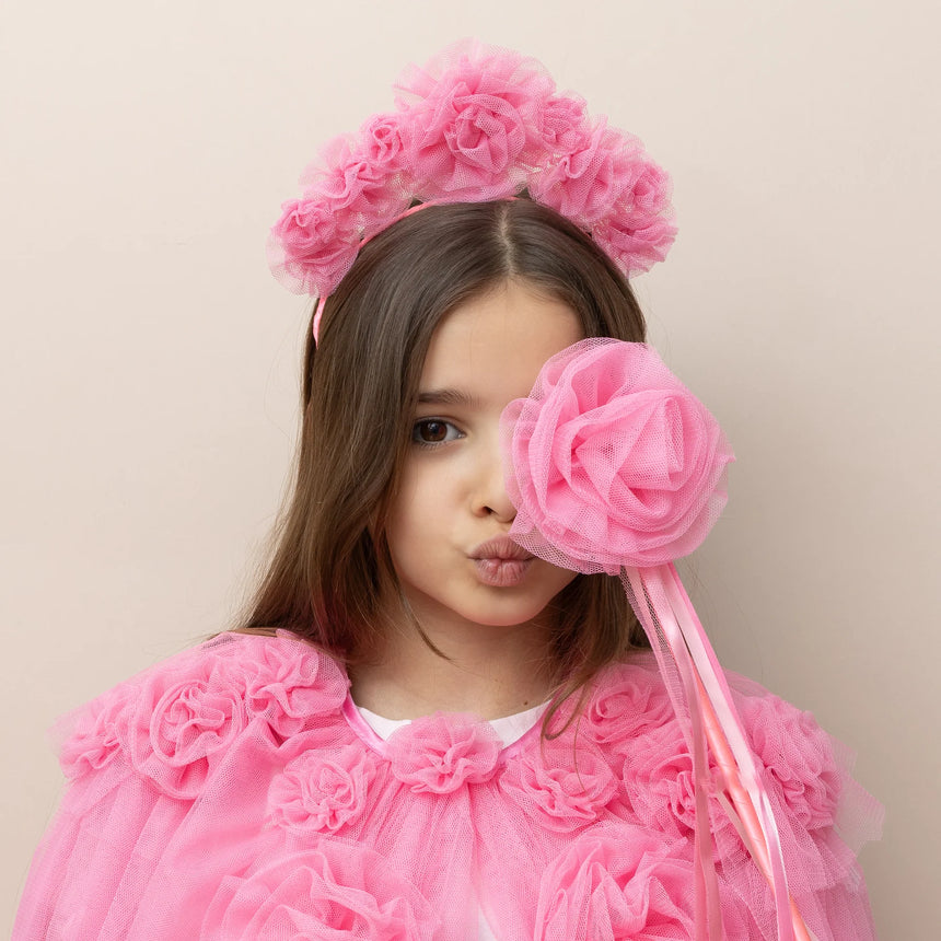 Mimi & Lula - Pink Ruffle Flower wand dress-up | Scout & Co