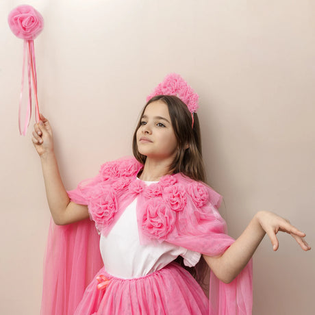 Mimi & Lula - Pink Ruffle Flower wand dress-up | Scout & Co