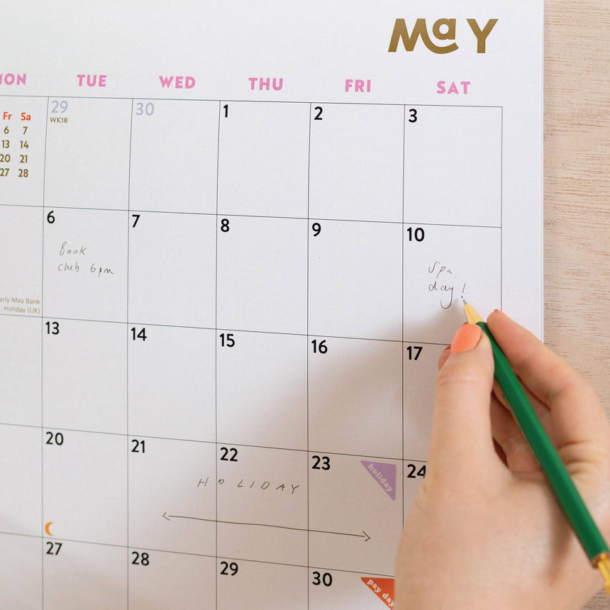 Good Tuesday - 2026 Wall Calendar - Modernist Abstract Art | Scout & Co