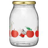 Muurla - Moomin glass kitchen jar - Joyful Apples - Red | Scout & Co