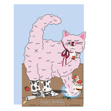 Eat The Moon - Hey Cat die cut birthday card | Scout & Co