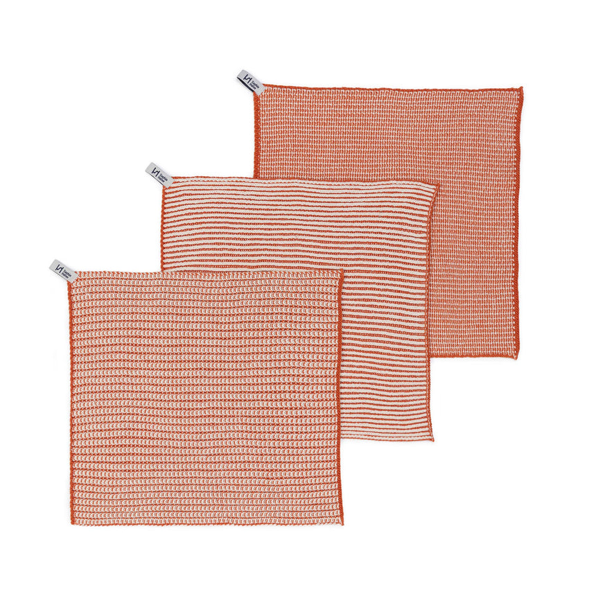 Sophie Home - Reusable Cotton Dishcloths - Textured Orange