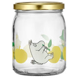 Muurla - Moomin glass kitchen jar - Joyful Apples - Yellow | Scout & Co