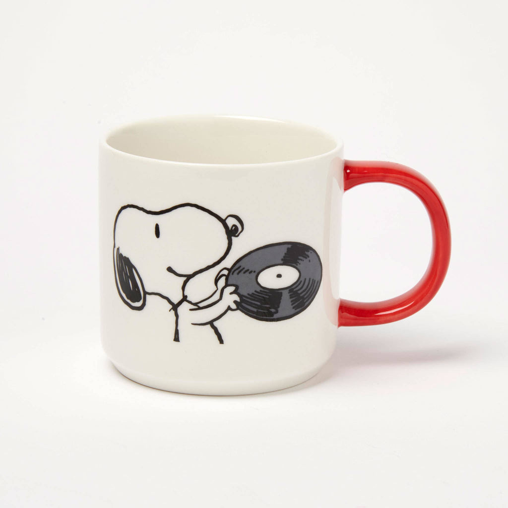 Magpie x Peanuts - Snoopy 'Music is Life' Vinyl mug | Scout & Co