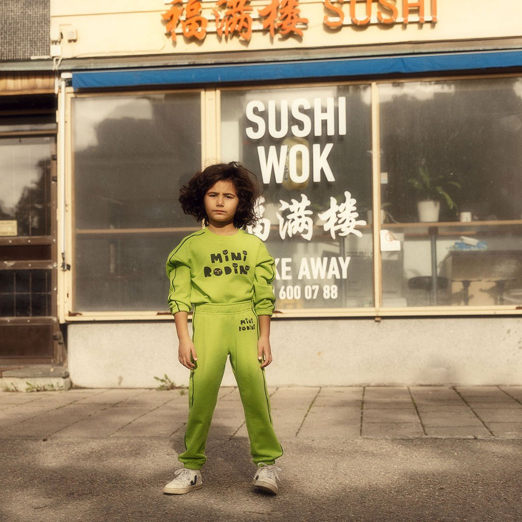 Mini Rodini - Cats sweatshirt - green | Scout & Co