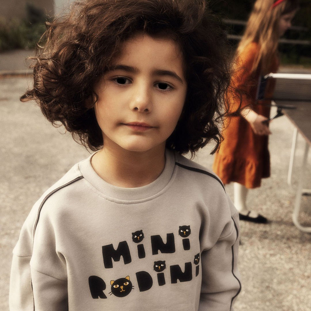 Mini Rodini - Cats sweatshirt - grey | Scout & Co