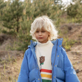 Mini Rodini - Solid blue heavy puffer jacket | Scout & Co