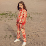Mini Rodini - Gingham fleece trousers | Scout & Co