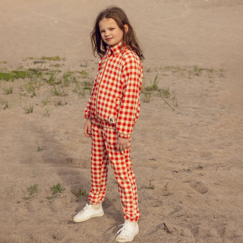 Mini Rodini - Gingham fleece trousers | Scout & Co