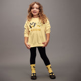 Mini Rodini - Panda & Cat sweatshirt - yellow | Scout & Co