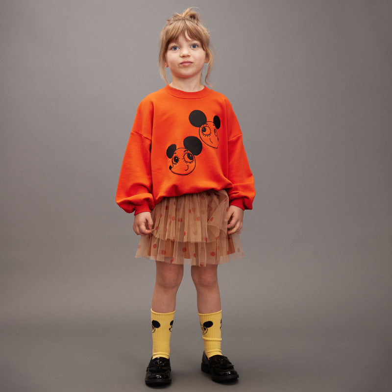 Mini Rodini - Ritzratz embroidered sweatshirt - red | Scout & Co