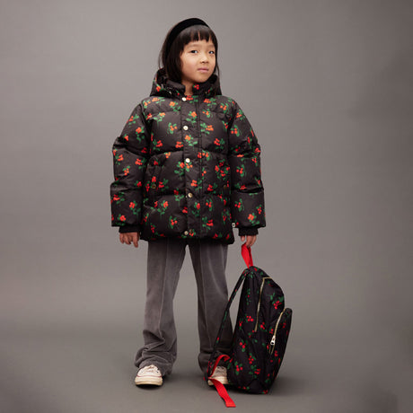 Mini Rodini - Lingonberries hooded puffer jacket | Scout & Co