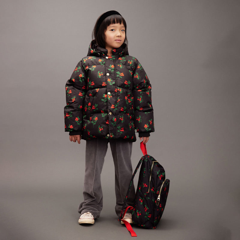 Mini Rodini - Lingonberries hooded puffer jacket | Scout & Co