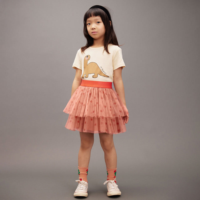 Mini Rodini - Dotted tulle skirt - pink | Scout & Co