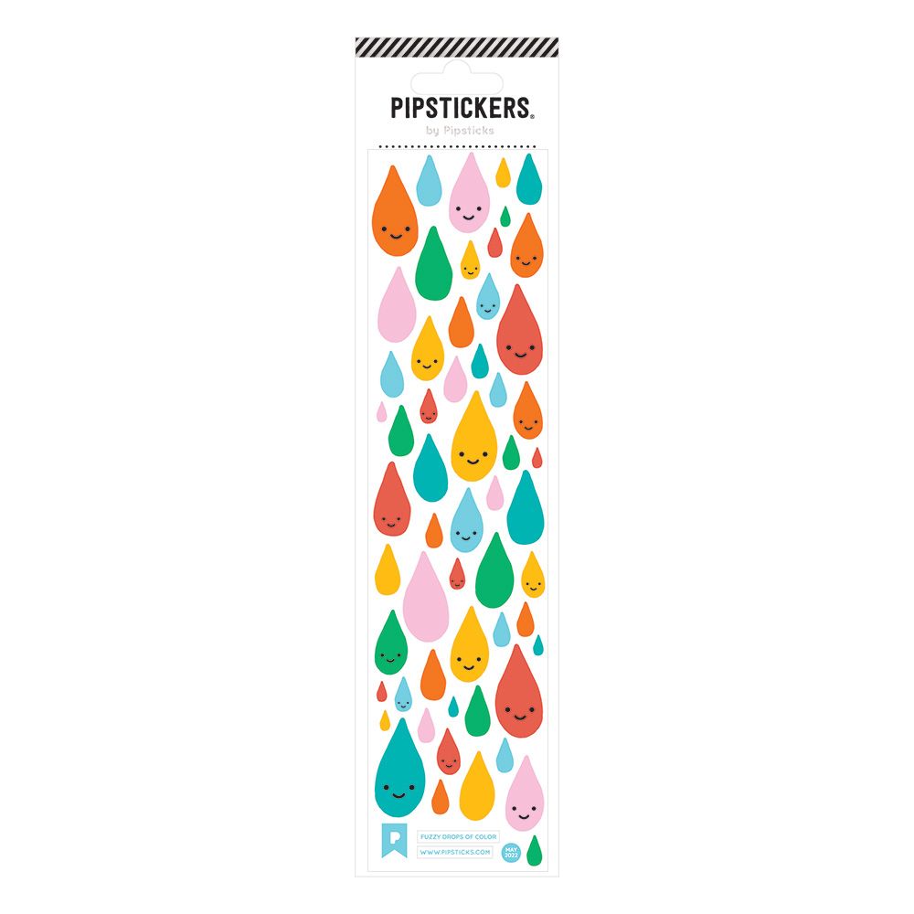 Pipsticks - Fuzzy Drops Of Colour sticker sheet | Scout & Co