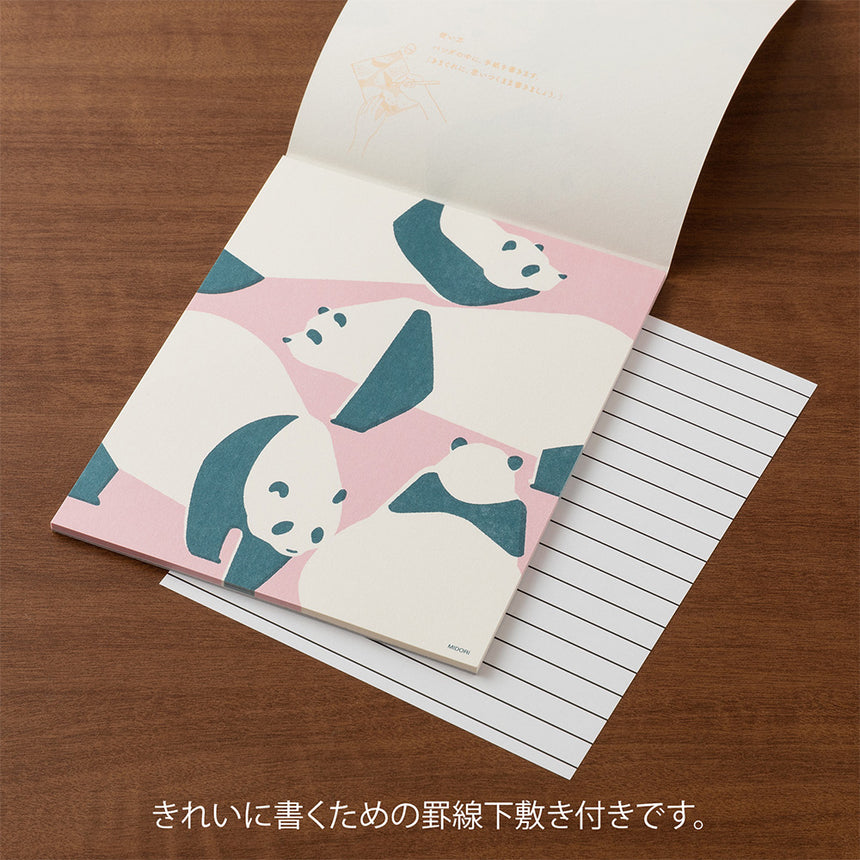 Midori - Kimagure Easy & Cosy letter pad - Panda | Scout & Co