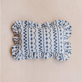 Cotton Cushion Cover in Navy Ruffle | Scout & Co