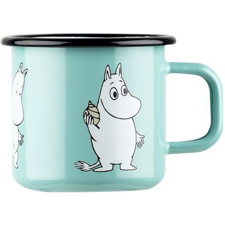 Muurla - Moomin enamel mug - Moomintroll Mint | Scout & Co