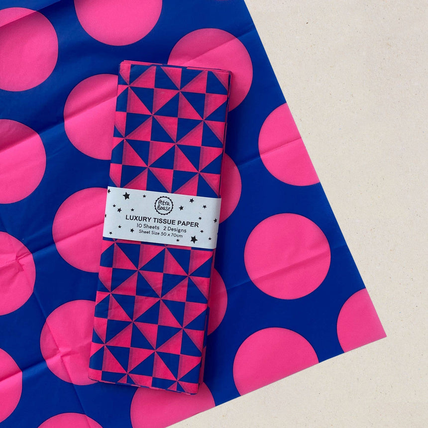 Petra Boase - Luxury Tissue Paper Gift Wrap | Pink & Cobalt | Scout & Co