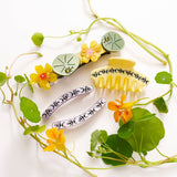 Winona Irene - Nasturtium jewelled French hair barrette | Scout & Co