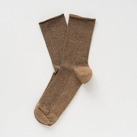 Klue - Glitter Lurex socks - Caramel | Scout & Co
