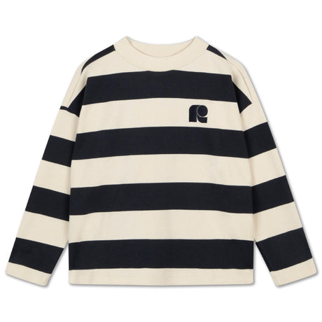 Repose AMS - Oversized boxy sweater - Graphite Night Stripe | Scout & Co