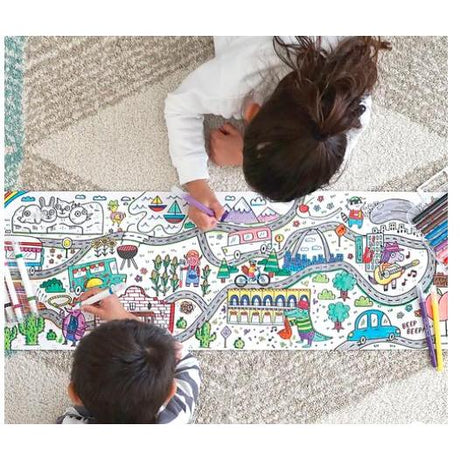 Ooly - Picturesque Panorama fold-out colouring book - Alien Universe | Scout & Co