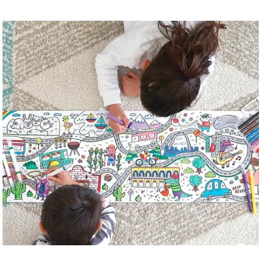 Ooly - Picturesque Panorama fold-out colouring book - Alien Universe | Scout & Co