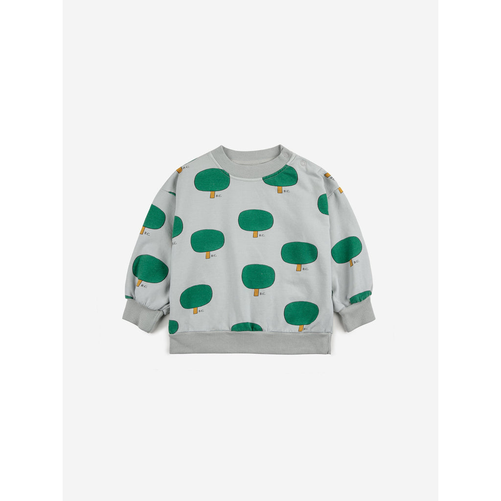 Bobo Choses - Green Tree all-over sweatshirt - baby | Scout & Co