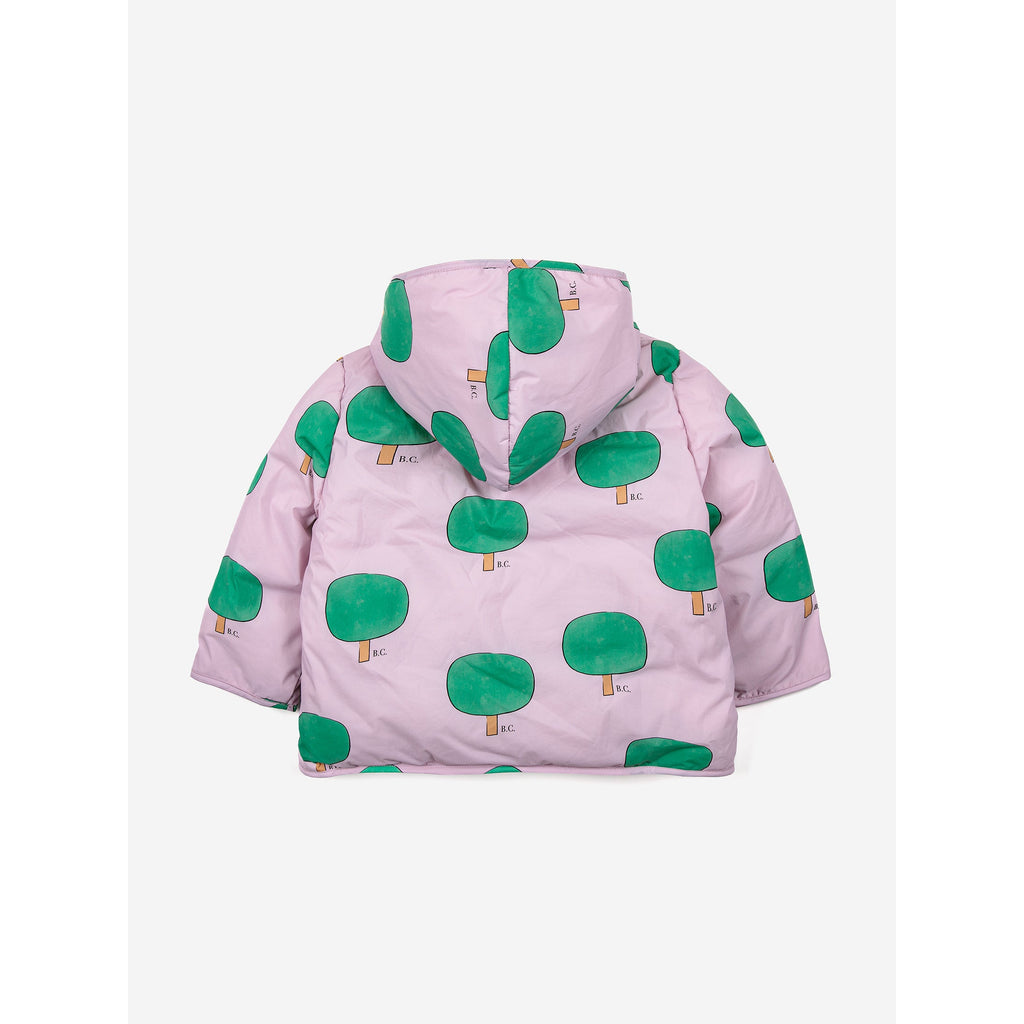 Bobo Choses - Green Tree all-over hooded anorak - baby | Scout & Co