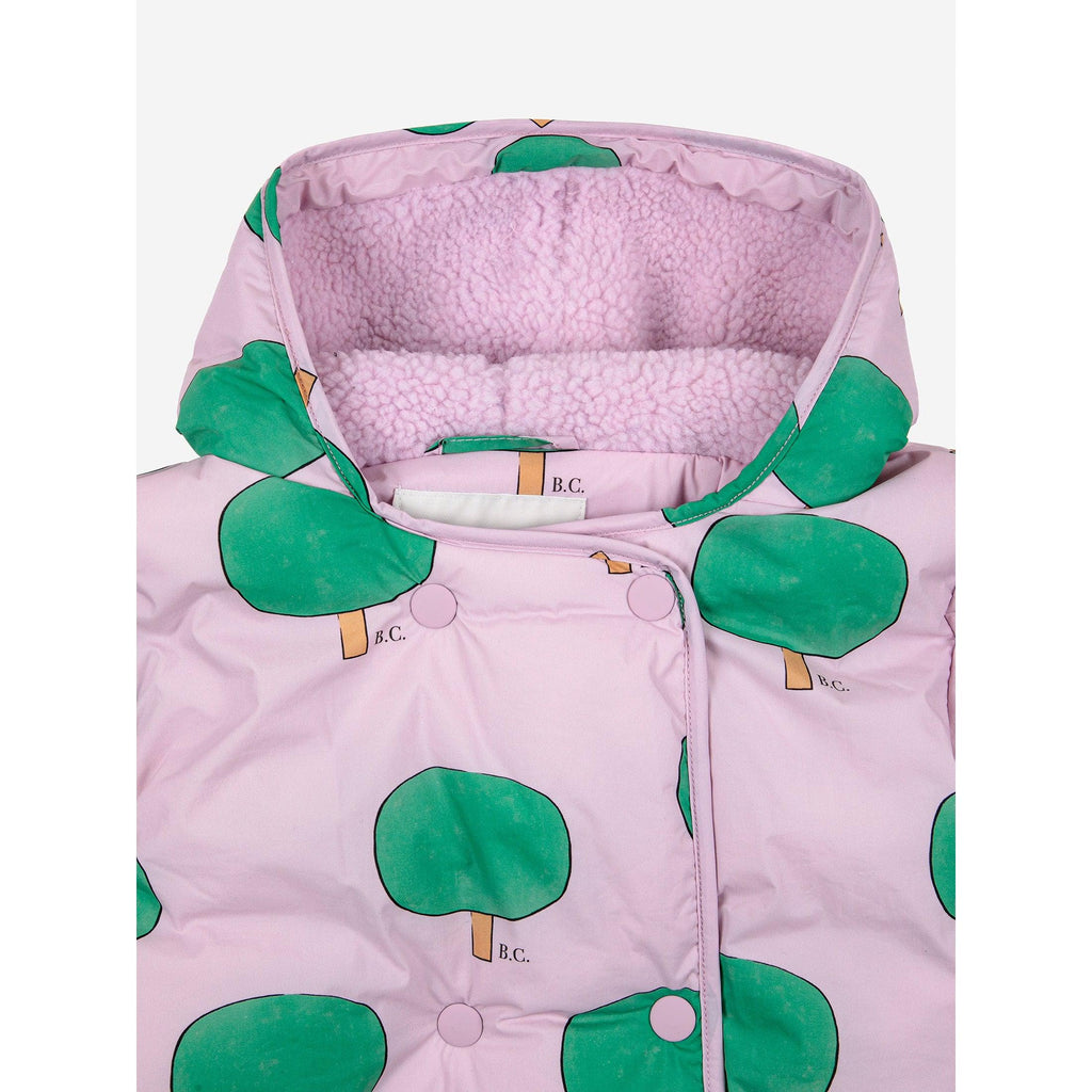 Bobo Choses - Green Tree all-over hooded anorak - baby | Scout & Co
