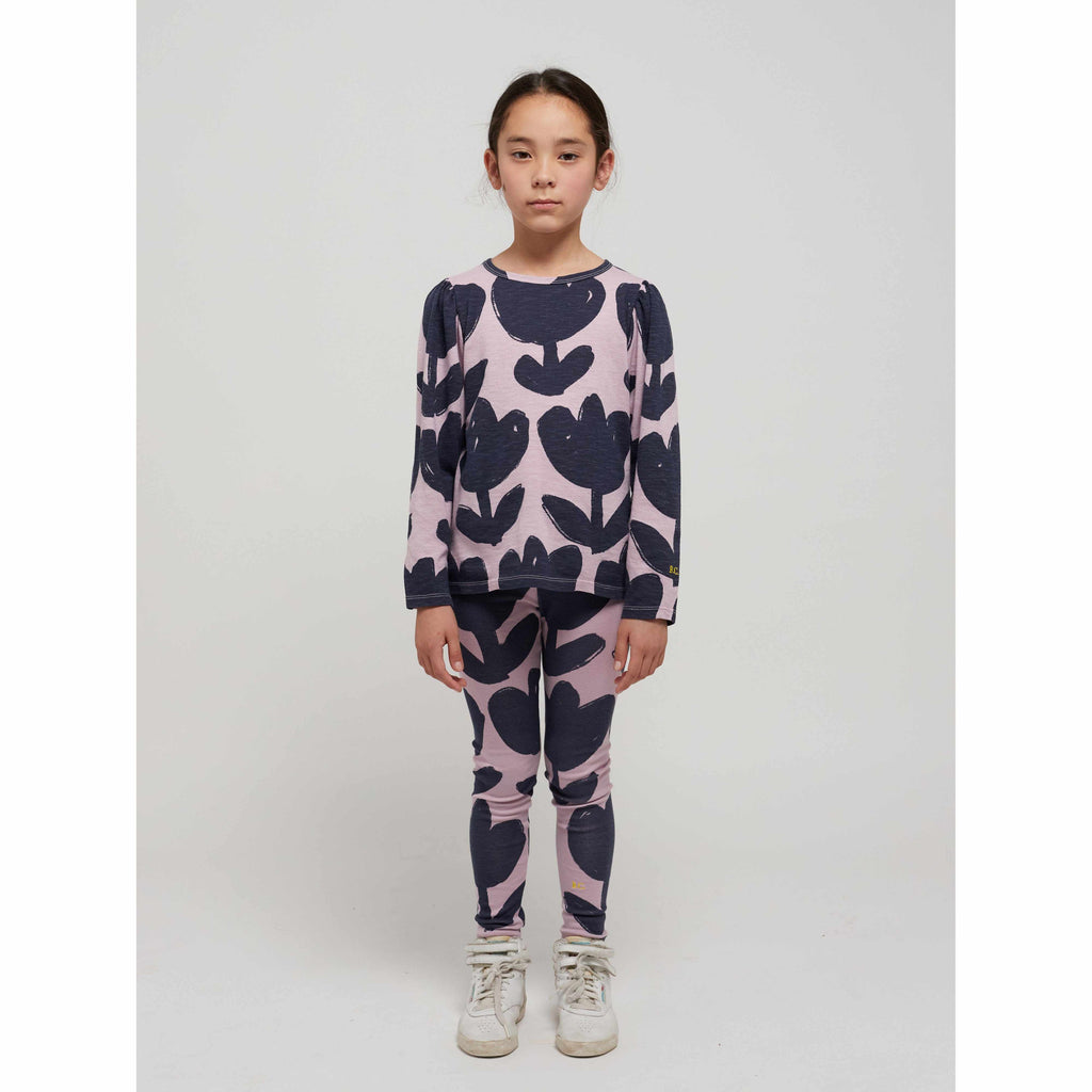 Bobo Choses - Retro Flowers all-over balloon-sleeved T-shirt | Scout & Co