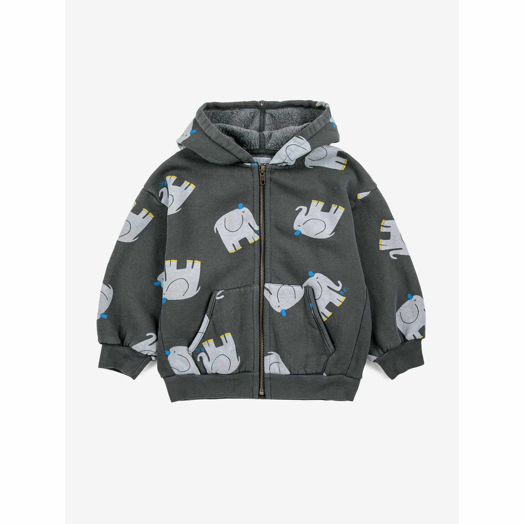 Bobo Choses - The Elephant all-over zipped hoodie | Scout & Co