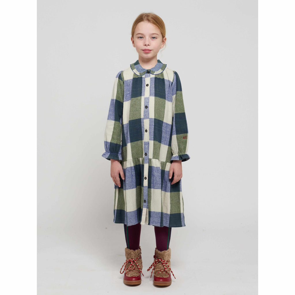 Bobo Choses - Plaid Check jacquard woven dress | Scout & Co