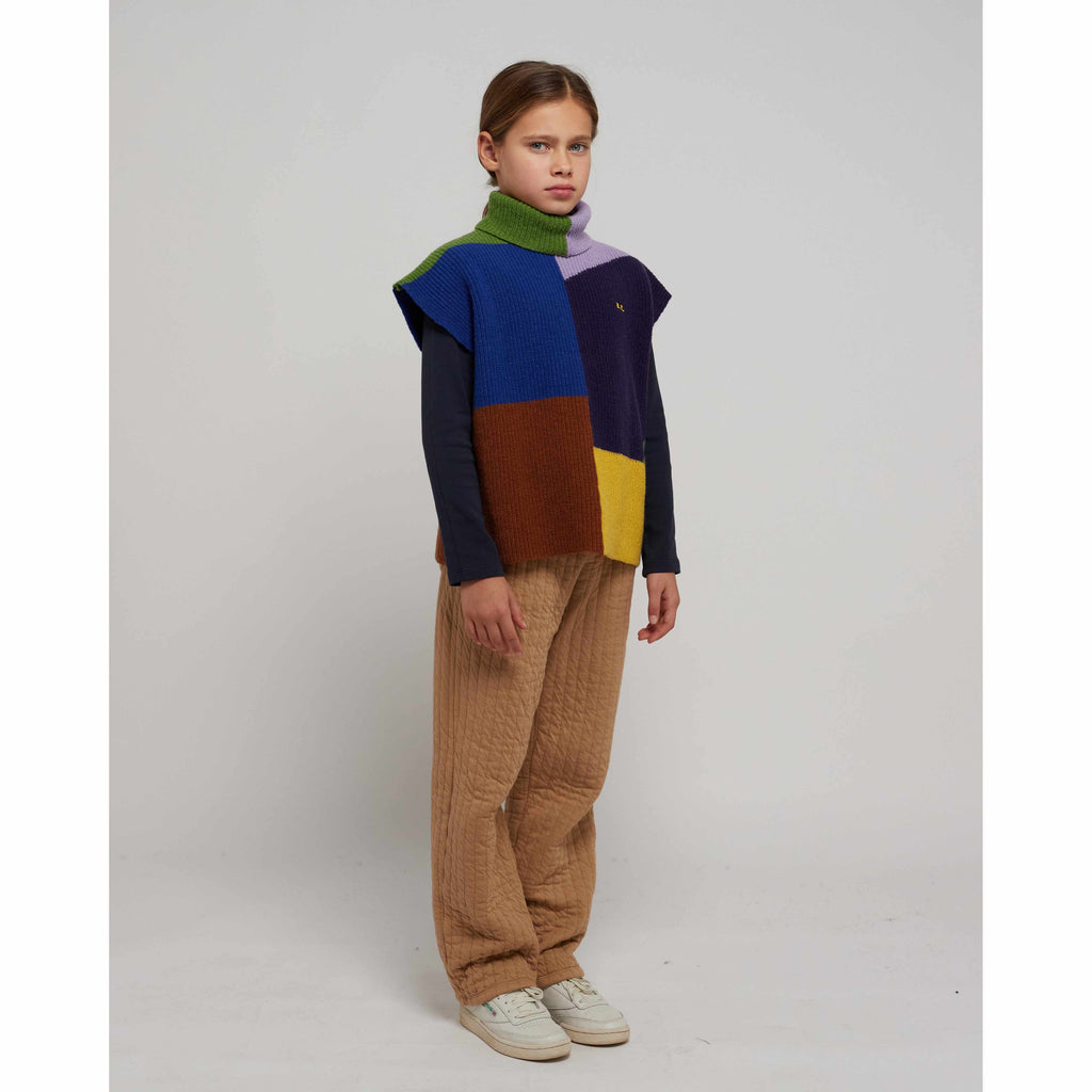 Bobo Choses - Multicolour intarsia cotton knit vest | Scout & Co