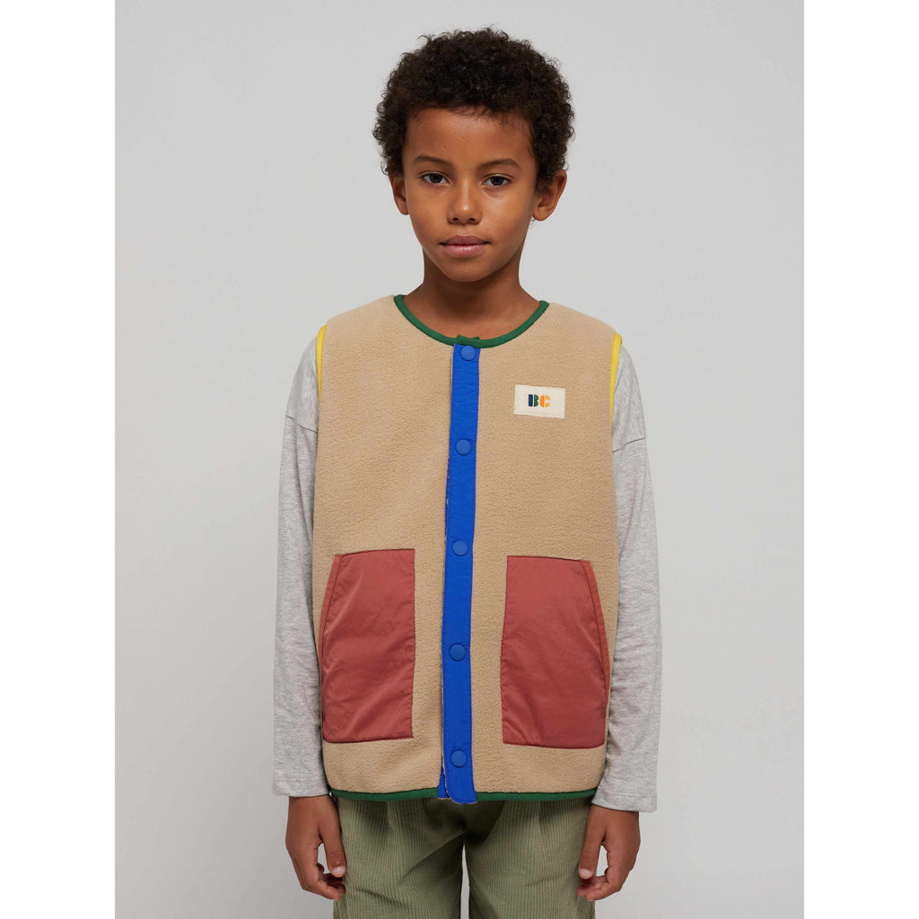 Bobo Choses - Colour Block polar fleece vest | Scout & Co