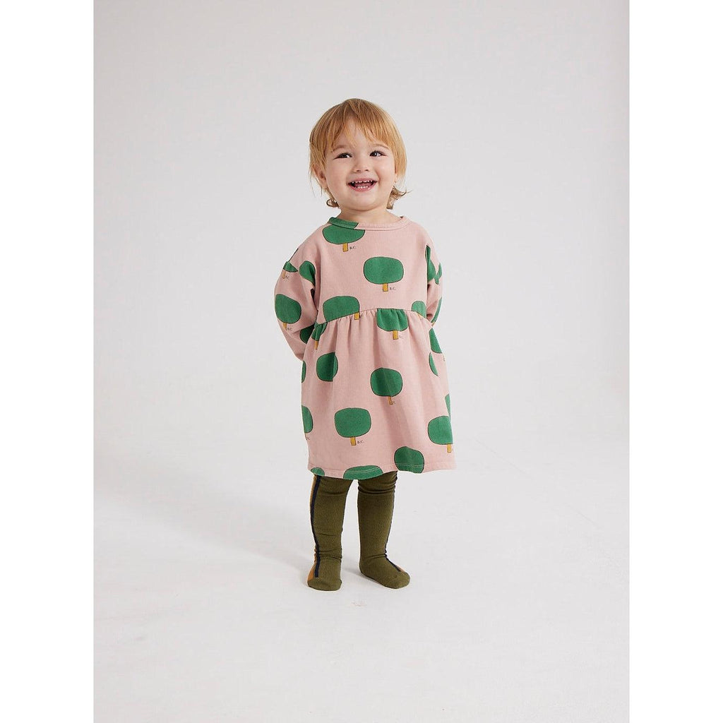 Bobo Choses - Green Tree all-over dress - baby | Scout & Co