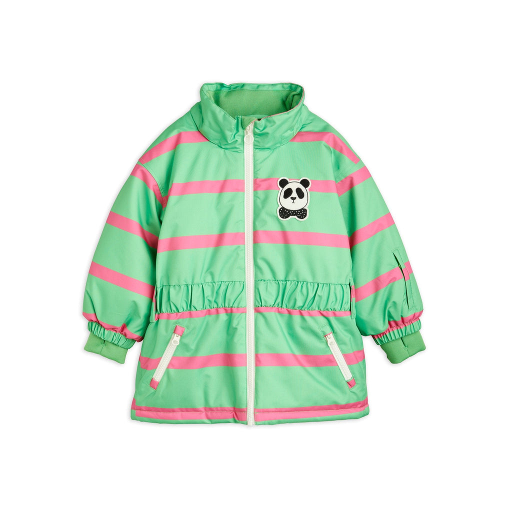 Mini Rodini - Panda stripe soft ski jacket | Scout & Co