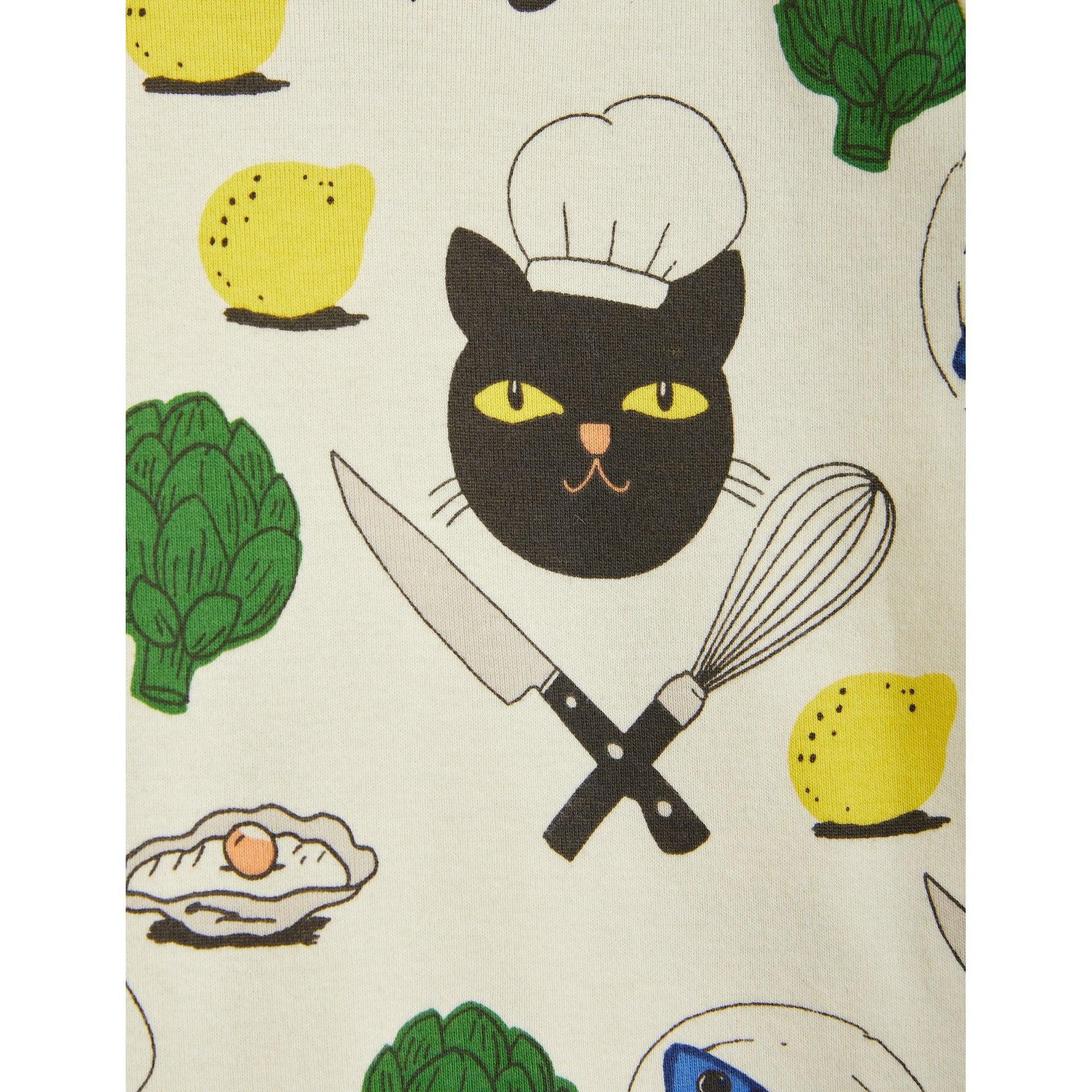 Mini Rodini Chef Cat Long Sleeve Tee - AW23 - UK Stockist | Scout & Co